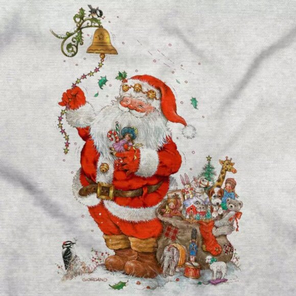 Santa Claus Merry Christmas Grandma Xmas Long Sleeve Tshirt Tee for Women - Picture 3 of 3